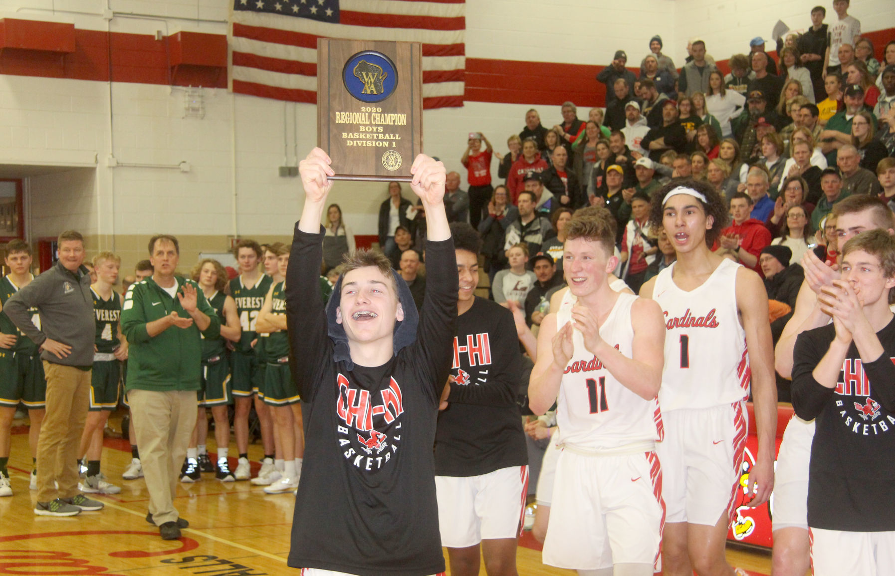 D.C. Everest at Chi-Hi boys basketball 3-7-20